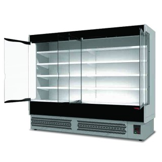 GEKOELD WANDMEUBEL MET KLAPDEUREN VOOR VERS VOORVERPAKTE PRODUCTENEN L 2580 MM LSPD8250HD TECNODOM