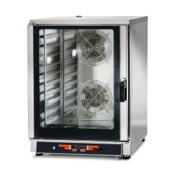 ELECTRISCHE CONVECTIEOVEN MET STOOM - 10 X GN 1/1 OF 600 X 400 MM - DIGITALE BEDIENING WATEC10D TECNODOM
