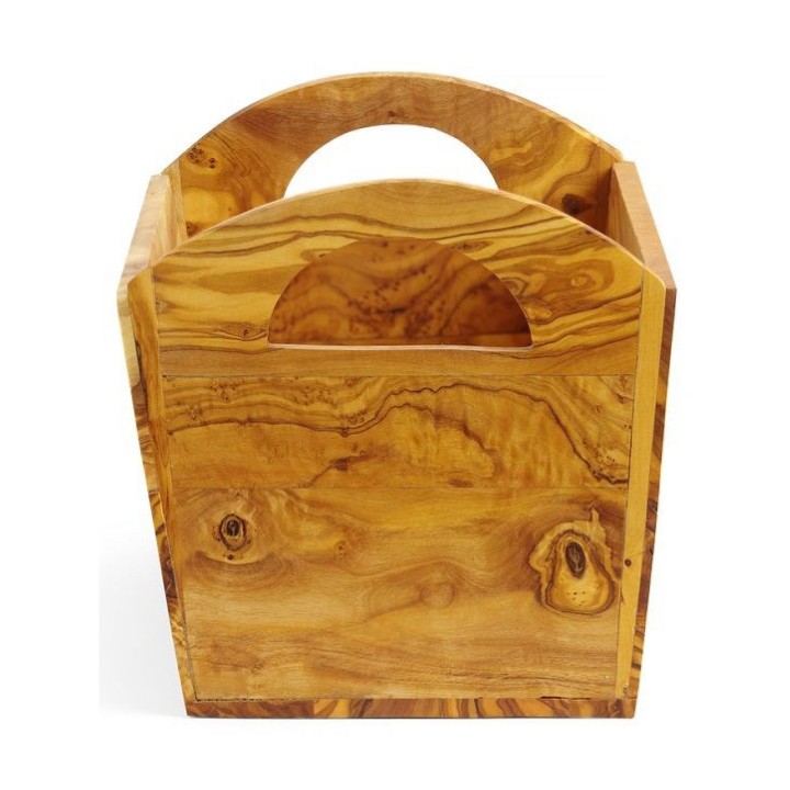 Boîte à pain en bois d'olivier