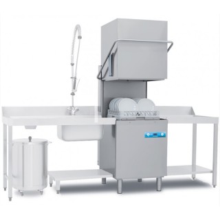 LAVE-VAISSELLE ELECTRONIQUE TRIPHASE AVEC DOSEUR A SAVON & DOSEUR DE RINCAGE DOCEAN81D ELETTROBAR