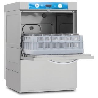 LAVE-VERRES ELECTRONIQUE MONOPHASE AVEC DOSEUR A SAVON, DOSEUR DE RINCAGE & POMPE DE DECHARGE DOCEAN41ODDP ELETTROBAR