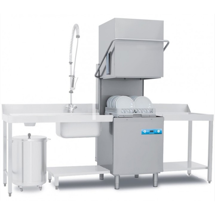 LAVE-VAISSELLE ELECTRONIQUE TRIPHASE AVEC DOSEUR A SAVON, DOSEUR DE RINCAGE & POMPE DE DECHARGE DOCEAN81ODDP ELETTROBAR