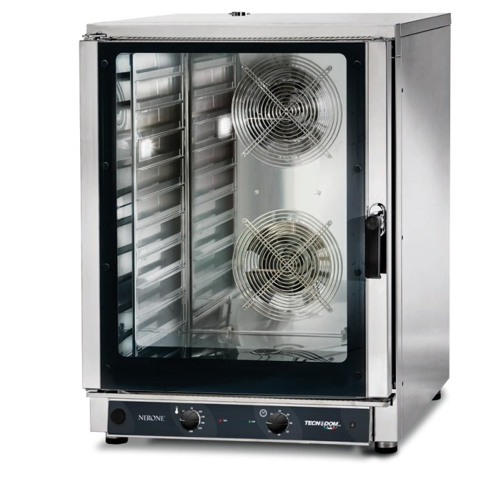 ELECTRISCHE CONVECTIEOVEN MET STOOM - 10 X GN 1/1 OF 600 X 400 MM - MECANISCHE BEDIENING WATEC10M TECNODOM
