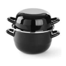 Cocotte à moules émaillée - avec couvercle