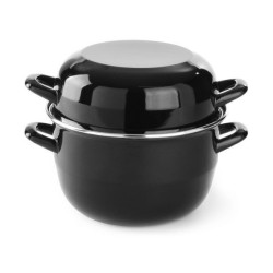 Cocotte à moules émaillée - avec couvercle