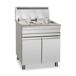 FRITEUSE GAS 2 x 14 L OP GESLOTEN KAST REGF15+15S MBM