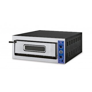 FOUR A PIZZA ELECTRIQUE PROFESSIONNEL, 1 X 6 PIZZA Ø 360 MM, COMMANDES MECANIQUES, TRIPHASE VE06X GGF