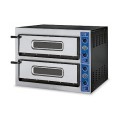 FOUR A PIZZA ELECTRIQUE PROFESSIONNEL, 2 X 4 PIZZA Ø 360 MM, COMMANDES MECANIQUES, TRIPHASE VE44X GGF