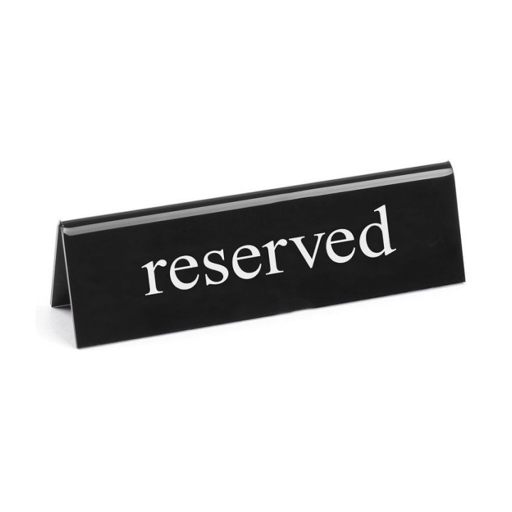 Chevalet de table réservé
