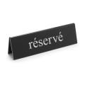 Chevalet de table réservé