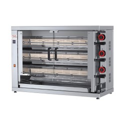 ROTISSOIRE A POULETS GAZ, 3 BROCHES, MAX 12 POULETS ROTG12EKO FECA