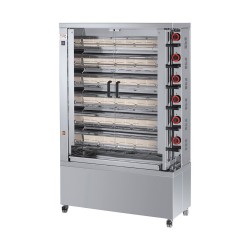 ROTISSOIRE A POULETS GAZ, 6 BROCHES, MAX 24 POULETS ROTG24EKO FECA