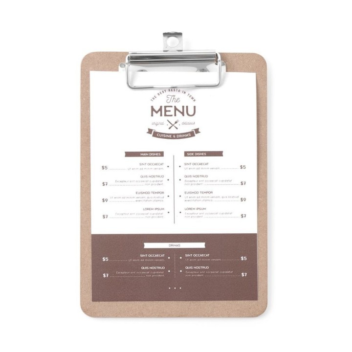 Protège-menu clipboard