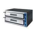 FOUR A PIZZA ELECTRIQUE PROFESSIONNEL, 2 X 9 PIZZA Ø 360 MM, COMMANDES MECANIQUES, TRIPHASE VE99X GGF