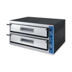 FOUR A PIZZA ELECTRIQUE PROFESSIONNEL, 2 X 9 PIZZA Ø 360 MM, COMMANDES MECANIQUES, TRIPHASE VE99X GGF