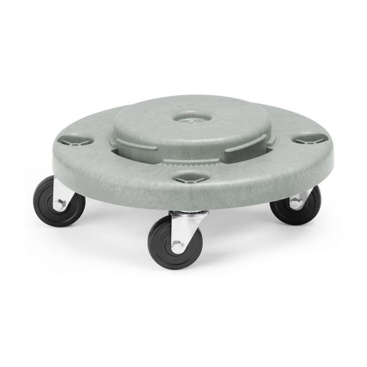 Trolley pour poubelle ronde