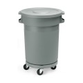 Trolley pour poubelle ronde
