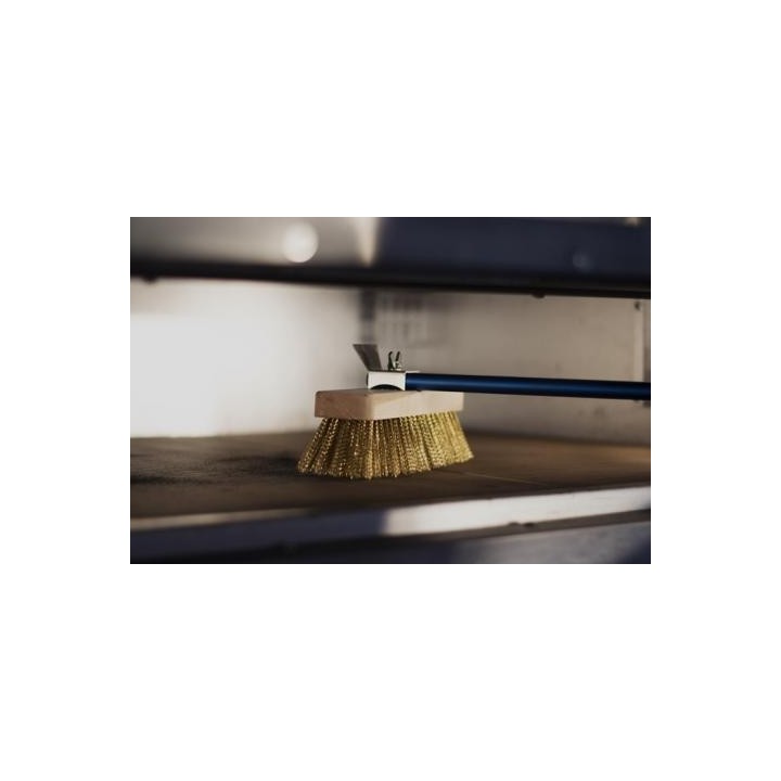 BROSSE ORIENTABLE POUR FOURS A PIZZA AVEC RACLOIR VEALICEBR