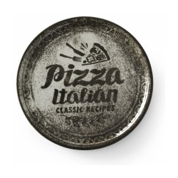 Assiette à pizza Recipe Collection Noir