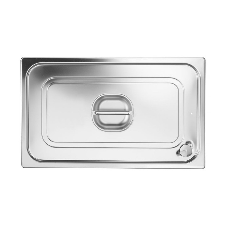 Couvercle pour bacs GN avec bord en silicone