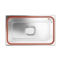 Couvercle pour bacs GN avec bord en silicone