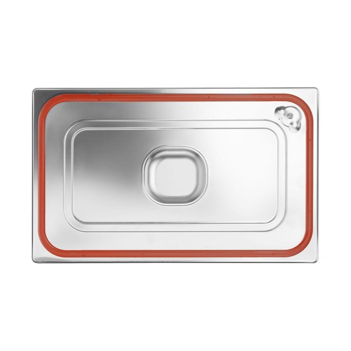 Couvercle pour bacs GN avec bord en silicone