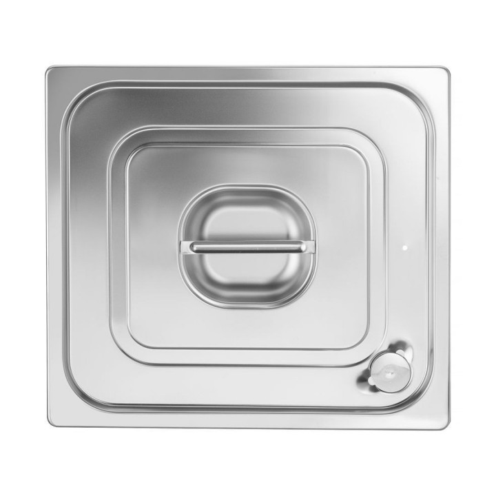 Couvercle pour bacs GN avec bord en silicone