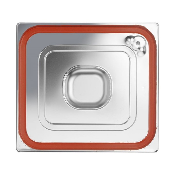 Couvercle pour bacs GN avec bord en silicone