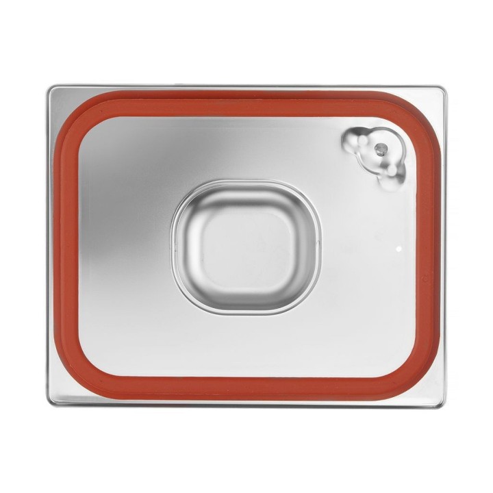 Couvercle pour bacs GN avec bord en silicone
