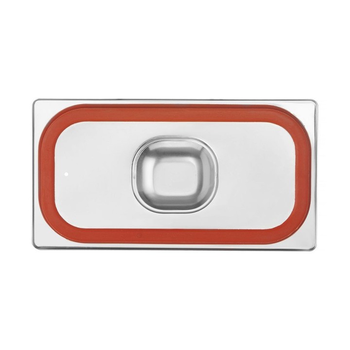 Couvercle pour bacs GN avec bord en silicone