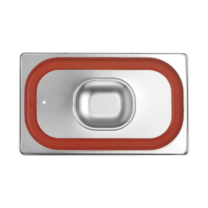Couvercle pour bacs GN avec bord en silicone