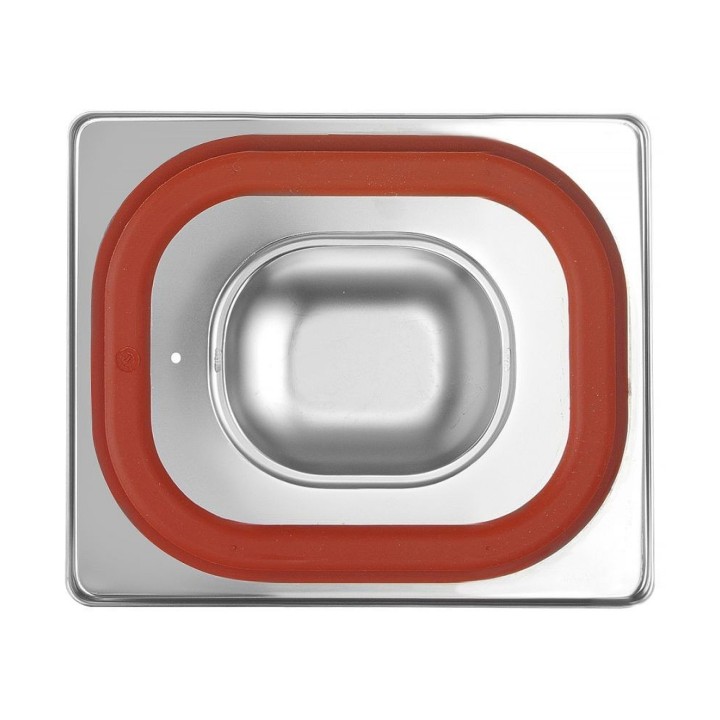 Couvercle pour bacs GN avec bord en silicone