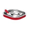 Couvercle gastronorme avec bord en silicone