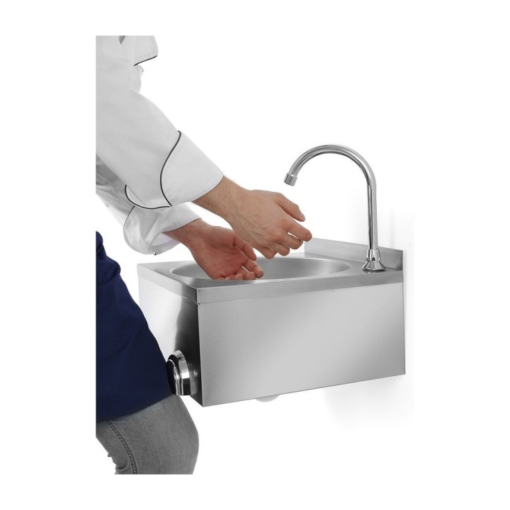 Lave-mains avec commande genou