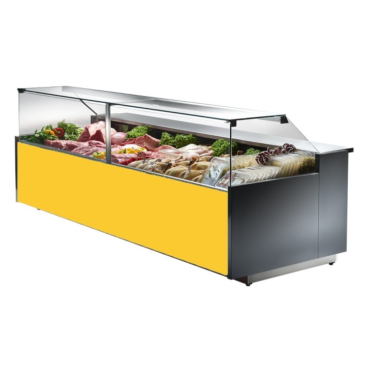 GEVENTILEERDE GEKOELDE TOONBANK (D 1150 MM), RECHTE RUITEN, L 1040 MM FM1010VD TECNODOM