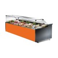 GEVENTILEERDE GEKOELDE TOONBANK (D 1150 MM), RECHTE RUITEN, L 1040 MM FM1010VD TECNODOM
