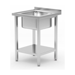 Table d’évier avec étagère, vissée