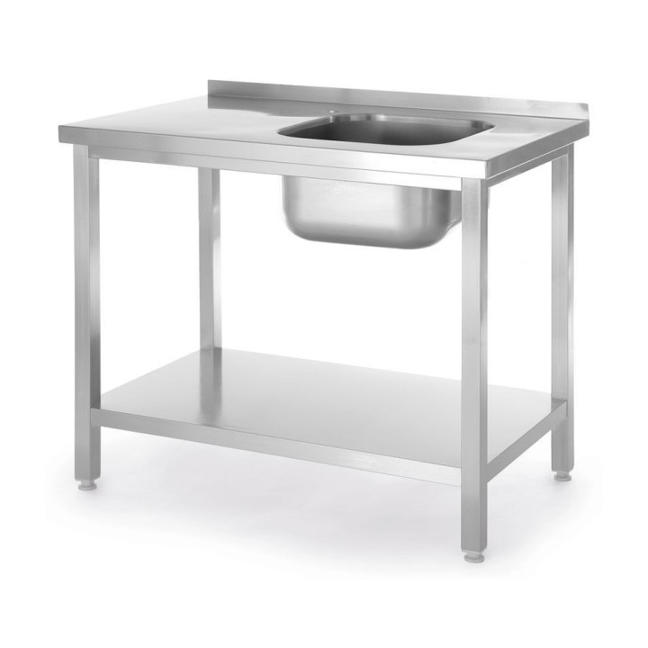 Table d’évier avec étagère, vissée