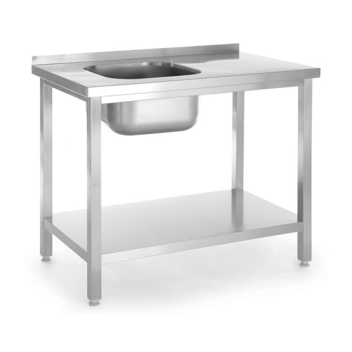 Table d’évier avec étagère, vissée