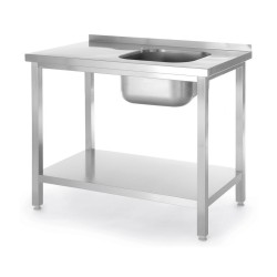 Table d’évier avec étagère, vissée