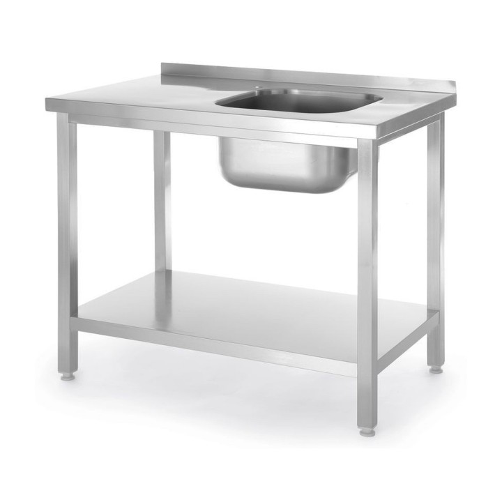 Table d’évier avec étagère, vissée