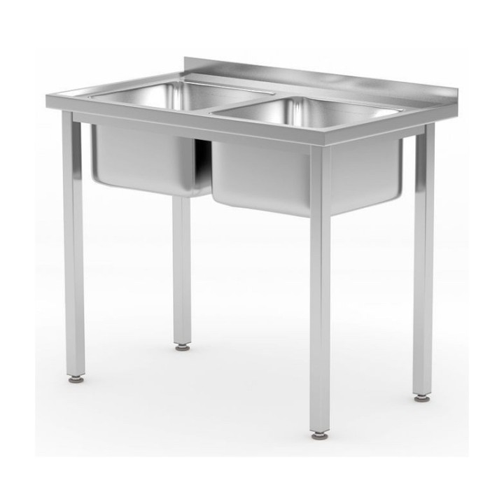 Table avec 2 éviers – vissées