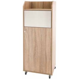 POUBELLE EN BOIS POUR RESTAURATION RAPIDE 80 L - BARDOLINO GRIS UI9-JACKY-BARDOLINO