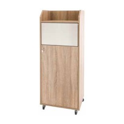 POUBELLE EN BOIS POUR RESTAURATION RAPIDE 80 L - BARDOLINO GRIS UI9-JACKY-BARDOLINO