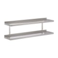 ETAGERE MURALE PLEINE FIXE 2 NIVEAUX - L 800 MM JEMP2-08030