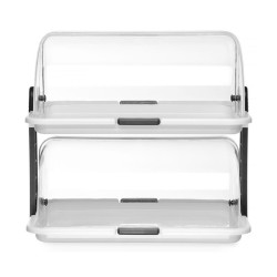 Vitrine à couvercle coulissant Roll top - double