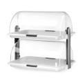 Vitrine à couvercle coulissant Roll top - double