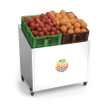 TOONBANK VOOR GROENTEN & FRUIT IN RVS L075610