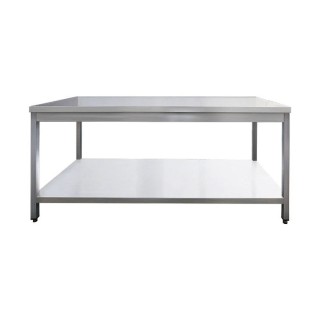 Table de travail centrale inox - 700 × 600 × 850 mm
