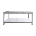 Table de travail centrale inox - 700 × 600 × 850 mm